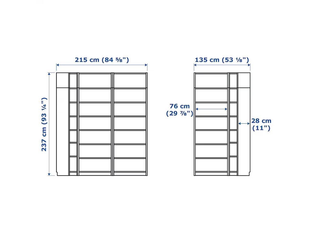 Билли 113 white угловой ИКЕА (IKEA) изображение товара