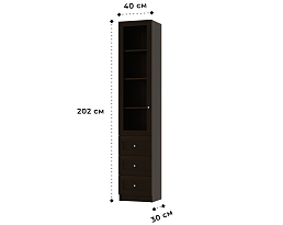 Изображение товара Билли 375 brown ИКЕА (IKEA) на сайте delmard.ru